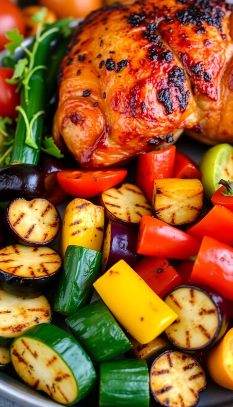 24 Genius Side Dishes for Smoked Chicken (You Need #15!) - 13. Grilled Vegetable Medley