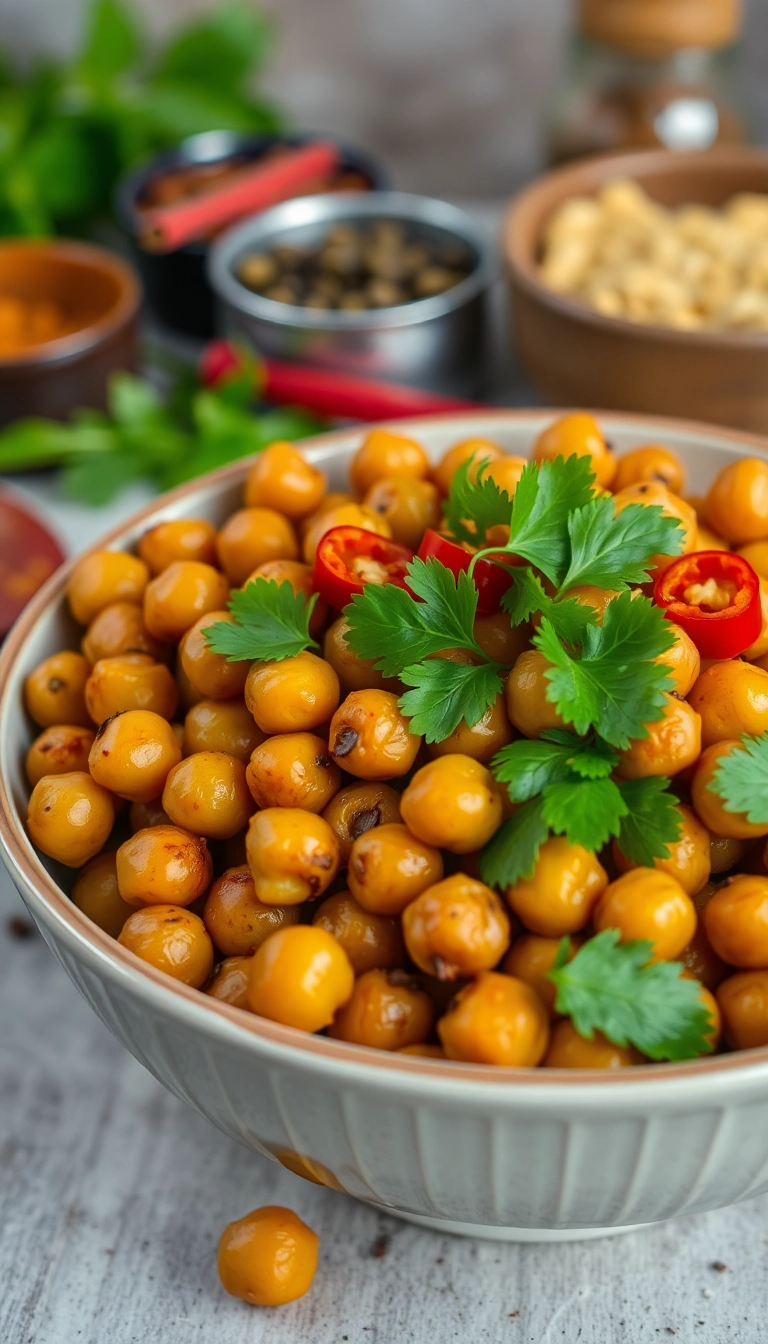 24 Spicy Snack Ideas That Will Make Your Munchies Go Wild! - 1. Spicy Roasted Chickpeas