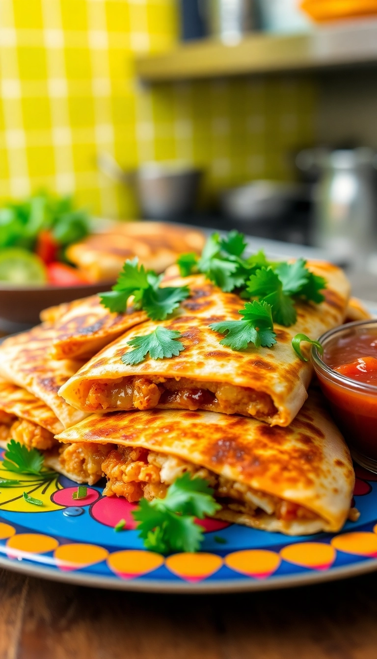 27 Comfort Food Dinner Ideas for the Whole Family (Dinner Just Got Easier!) - 11. BBQ Chicken Quesadillas