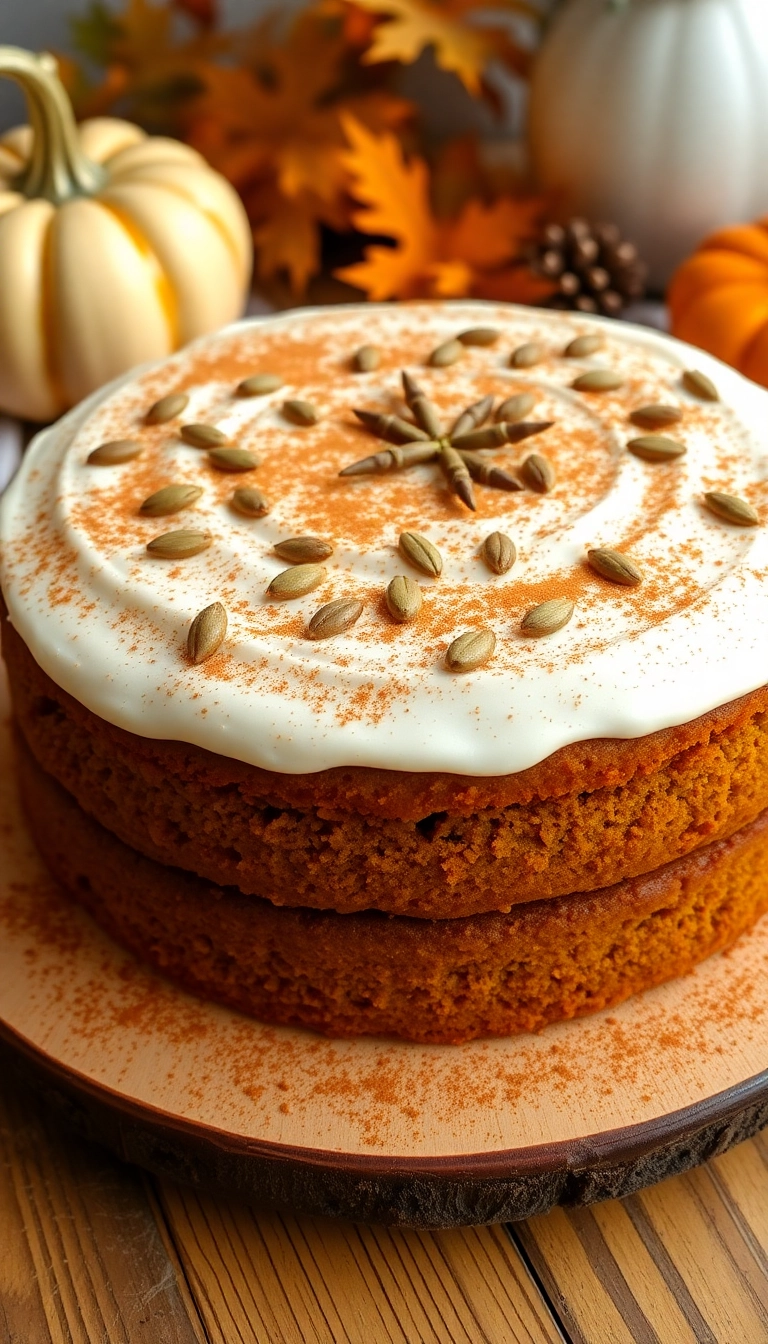 34 Scorpio Birthday Cakes to Celebrate Your Inner Scorpio (Check Out #8!) - 14. Spiced Pumpkin Cake