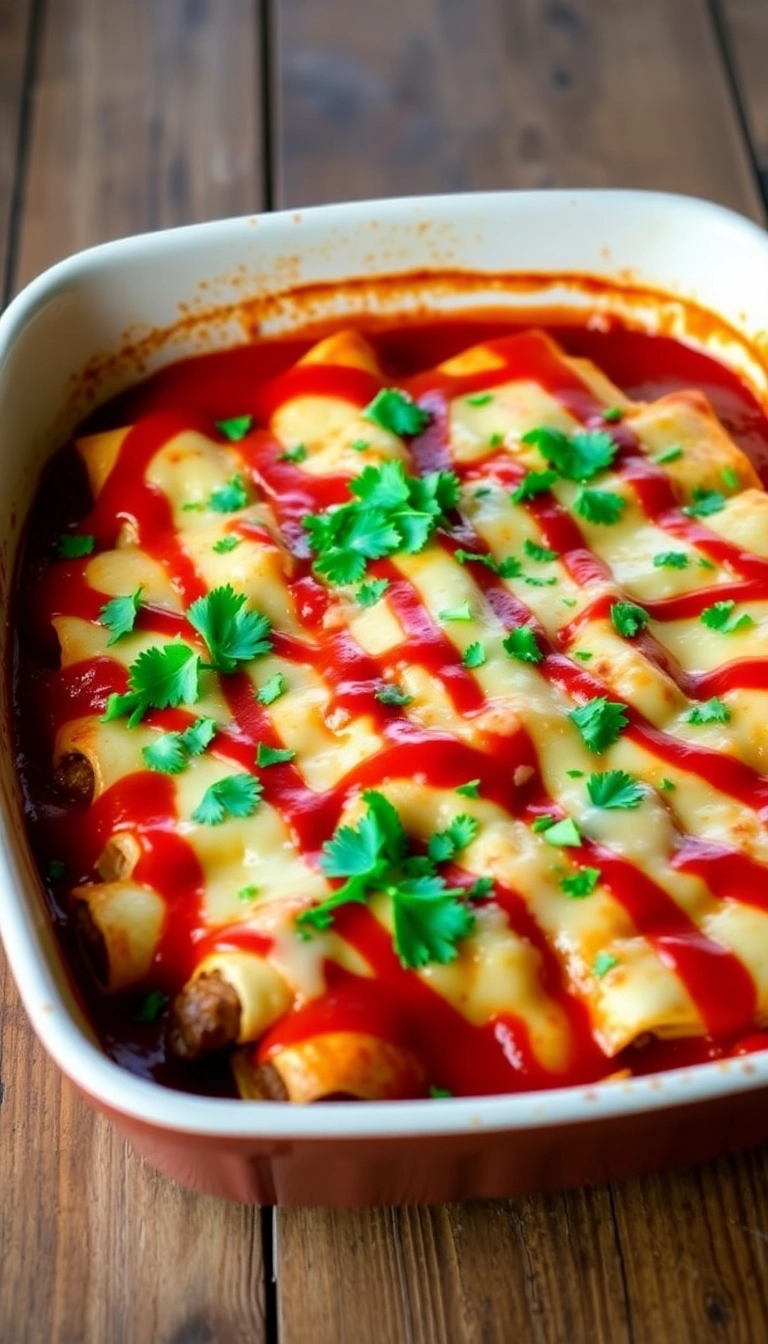 32 Easy Beef Meal Prep Ideas That Will Simplify Your Week! - 3. Beef Enchiladas