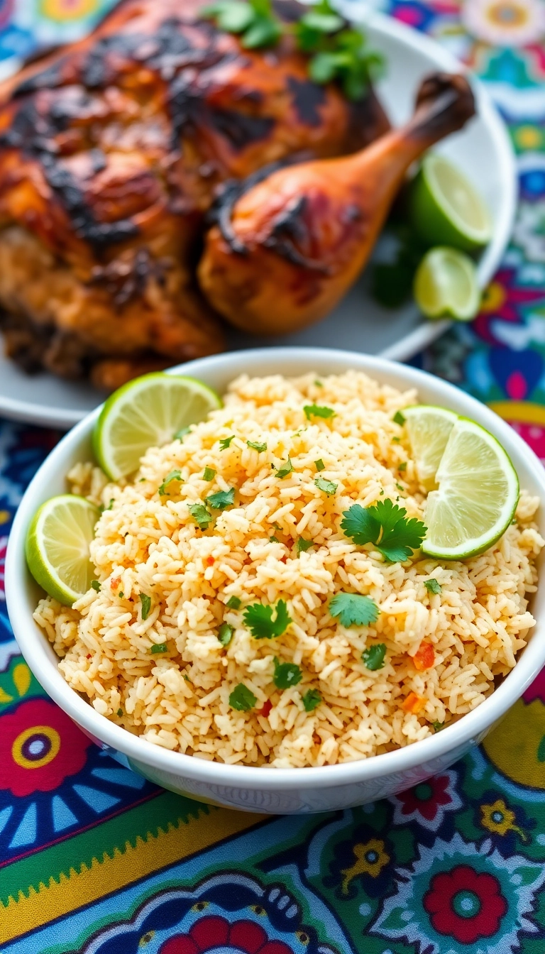 24 Genius Side Dishes for Smoked Chicken (You Need #15!) - 15. Cilantro Lime Rice