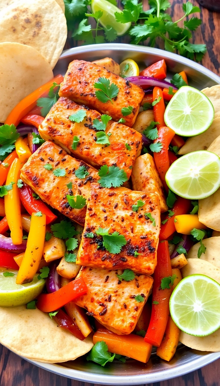 26 Quick and Easy Salmon Recipes for Dinner – Ready in 30 Minutes or Less! - 14. Salmon Fajitas