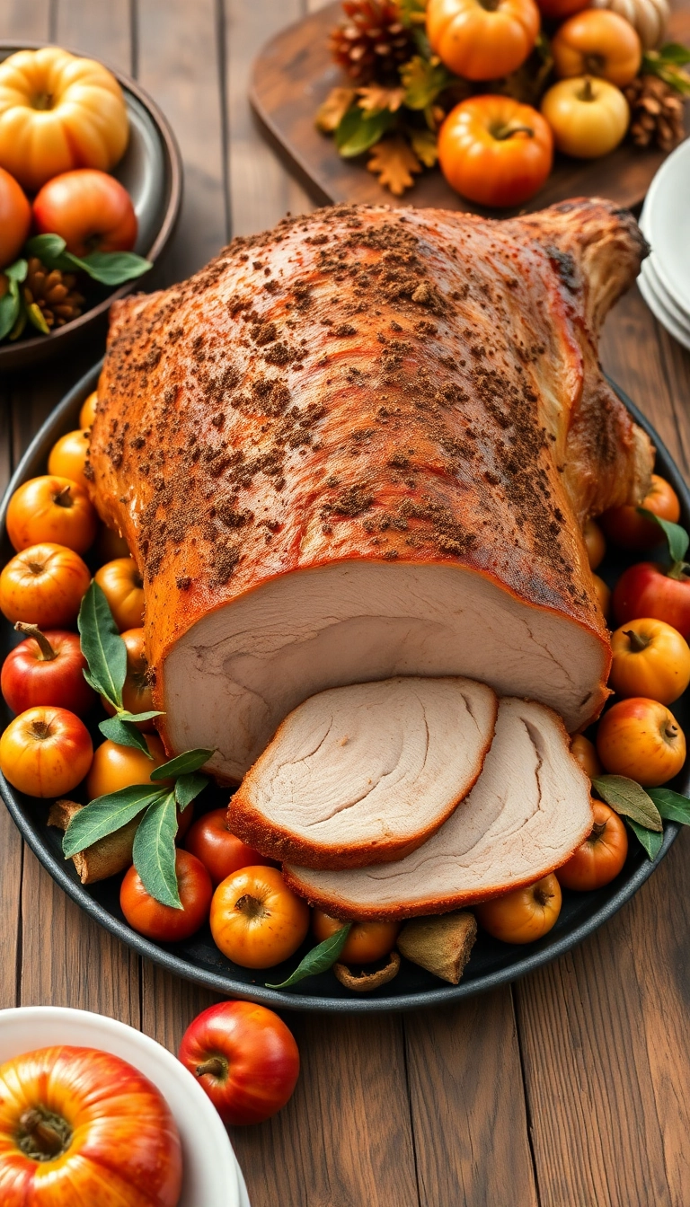 30 Juicy Roasted Meat Recipes Perfect for Your Next Dinner Party! - Spiced Roast Leg of Pork