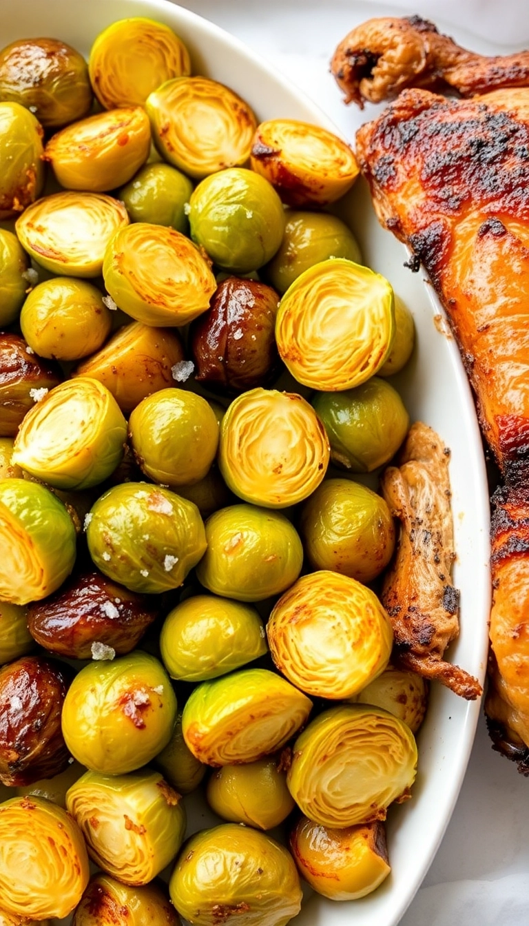 24 Genius Side Dishes for Smoked Chicken (You Need #15!) - 19. Roasted Brussels Sprouts