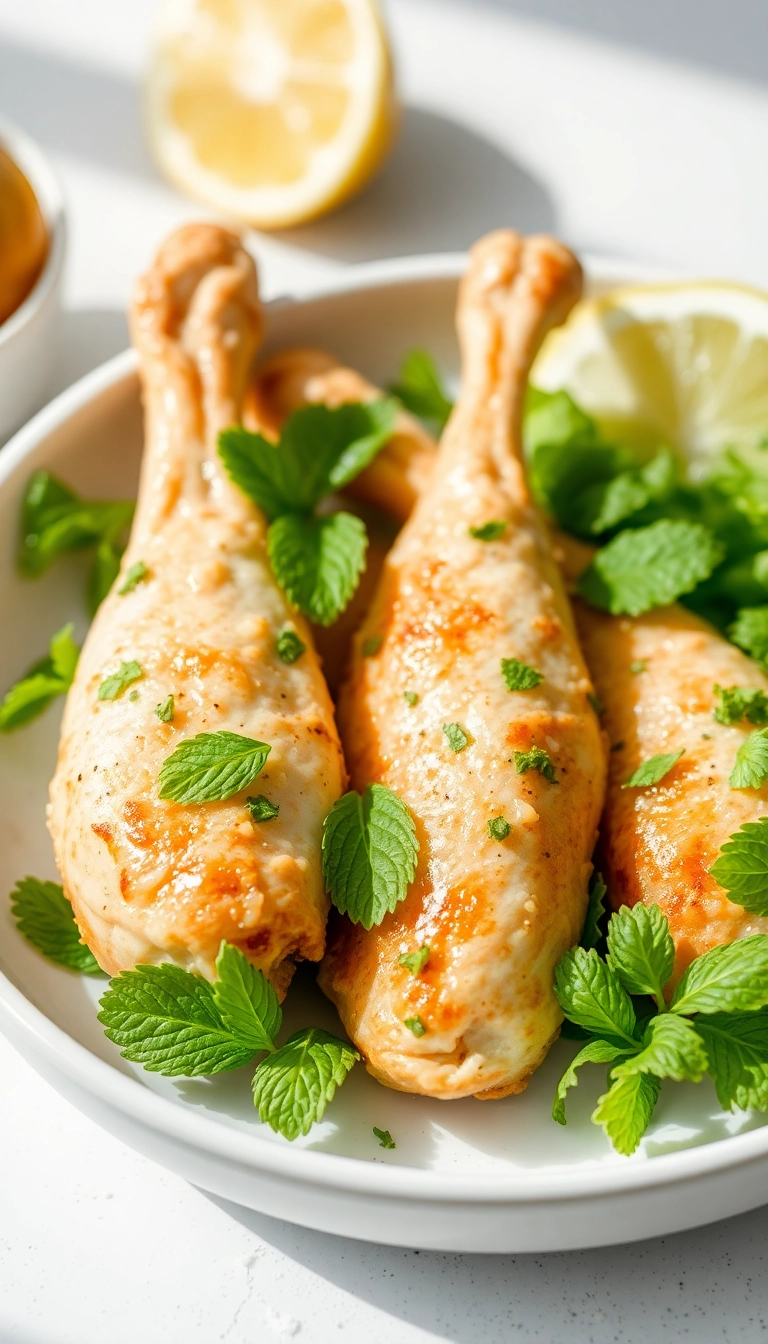 23 Healthy Slow Cooker Coconut Chicken Drumsticks Recipes You'll Love! - 14. Coconut Mint Drumsticks