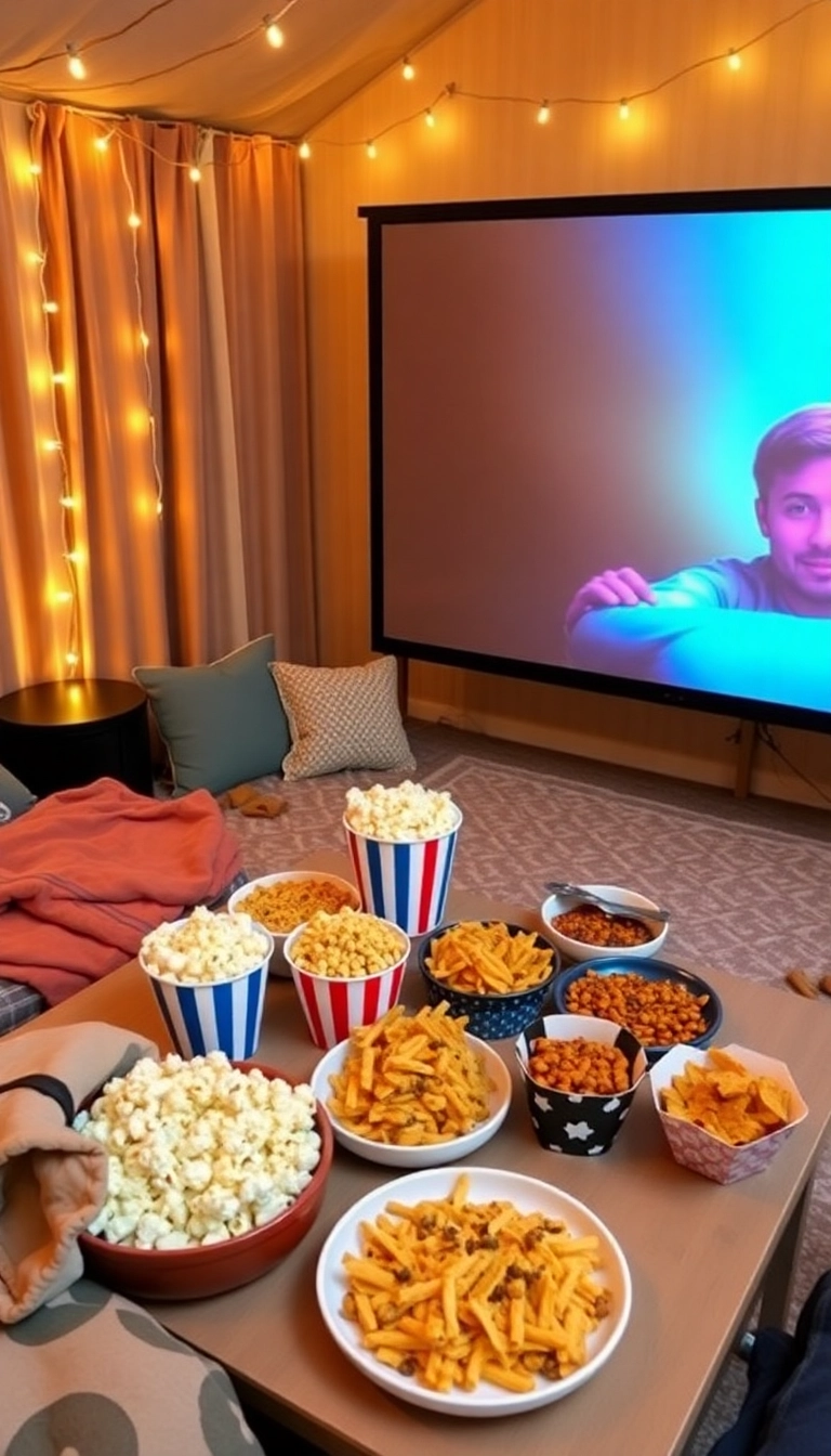 25 Unforgettable Birthday Dinner Party Ideas That Will Wow Your Guests! - 12. Movie Night Dinner