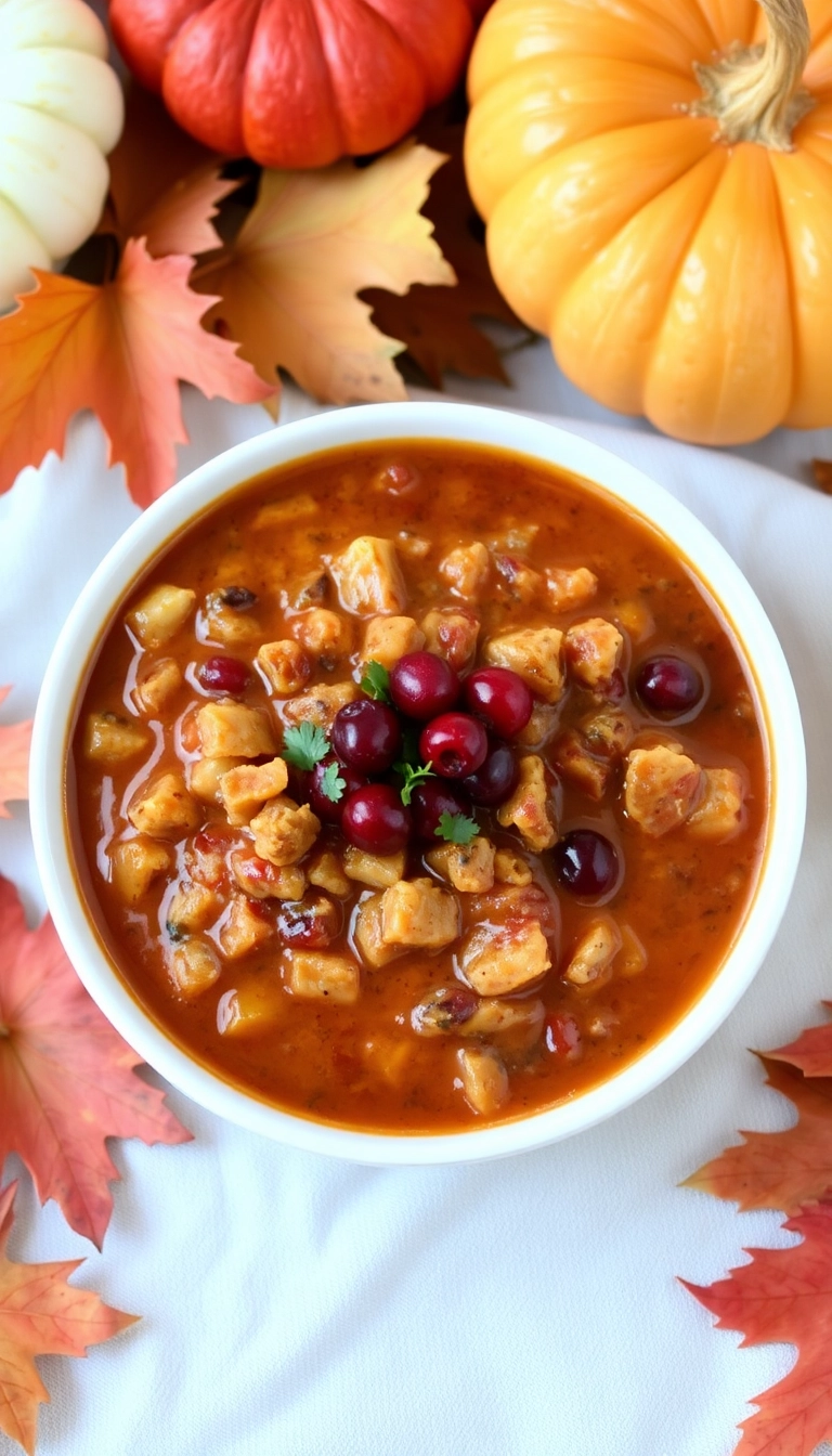 34 Unique Chili Recipe Ideas That Will Spice Up Your Dinner Tonight! - Cranberry Turkey Chili