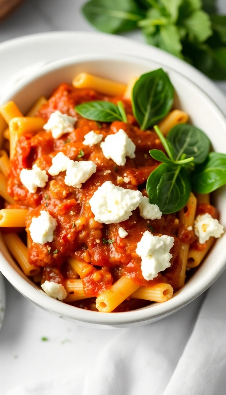 35 Easy Baked Ziti Ideas That'll Make You the Star of Dinner Night! - Baked Ziti with Goat Cheese