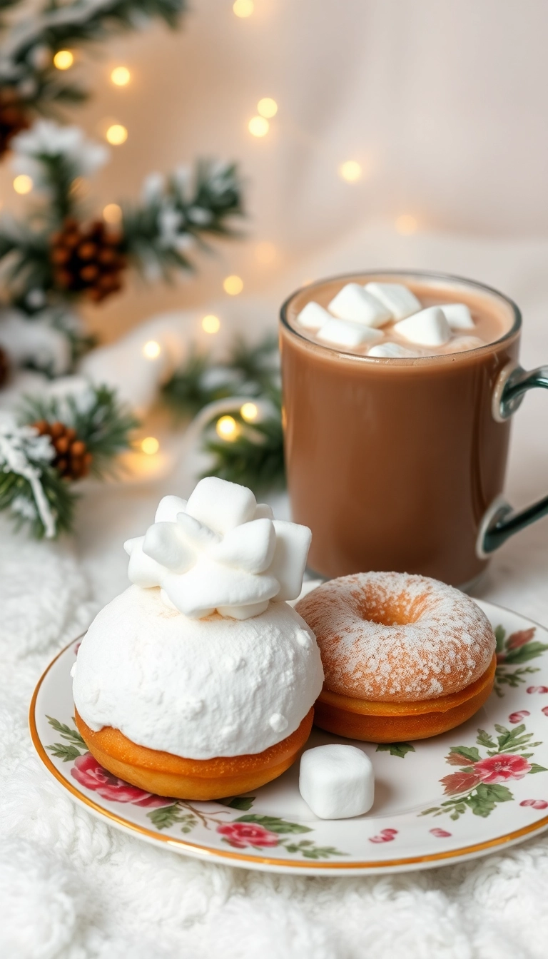 25 Perfect Dunkin Drinks Ideas to Pair with Your Favorite Snacks! - 3. Hot Chocolate with Marshmallow Donut