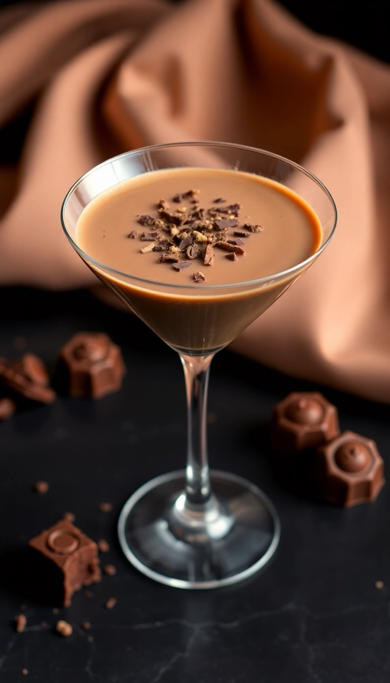 33 Sweet & Salty Crown Royal Drink Recipes That'll Make Your Taste Buds Dance! - Chocolate Crown Royal Truffle Martini