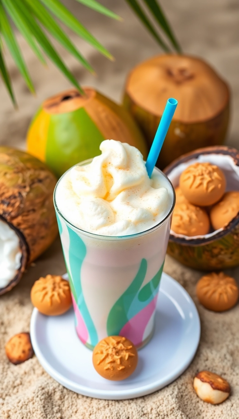 25 Perfect Dunkin Drinks Ideas to Pair with Your Favorite Snacks! - 7. Vanilla Bean Coolatta with Coconut Macaroon