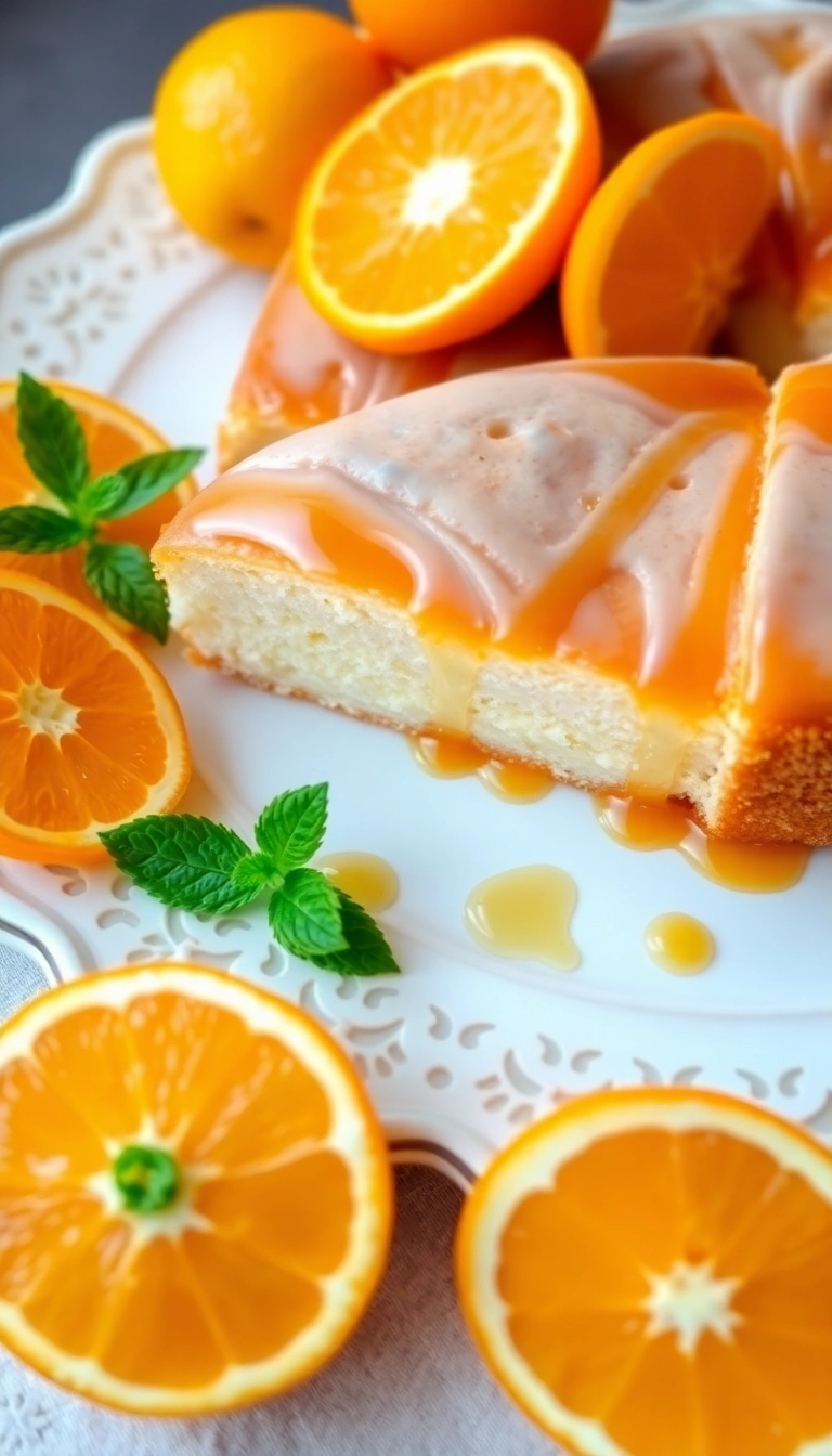 23 Authentic Greek Desserts Recipes That Will Take You Back in Time! - 20. Orange Cake (Portokalopita)