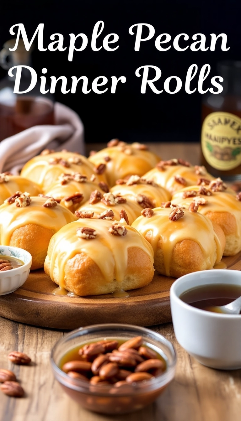 25 Mouthwatering Dinner Rolls Recipes You'll Want to Make Tonight (Wait Until You Try #12!) - 15. Maple Pecan Dinner Rolls