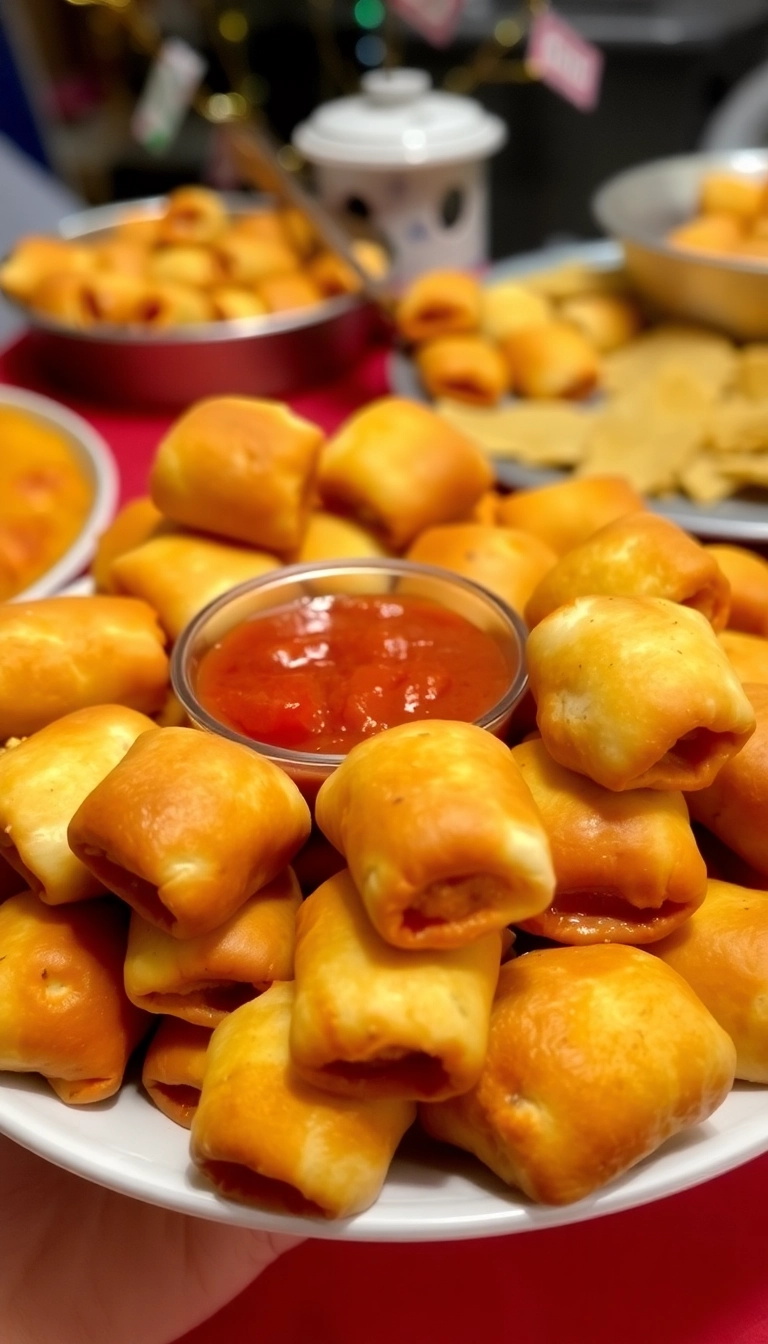 26 Junk Food Snacks Ideas That Will Steal the Show at Your Next Party! - 9. Pizza Rolls