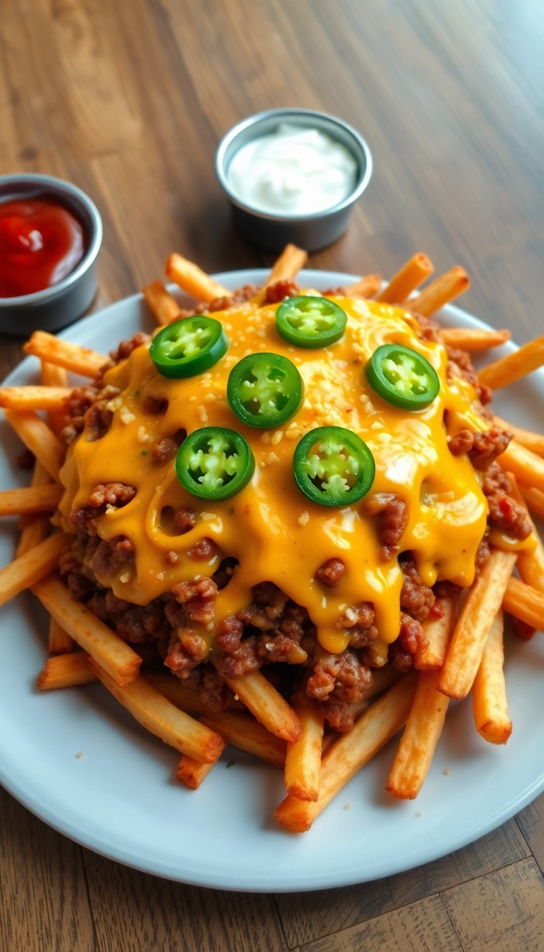 24 Spicy Snack Ideas That Will Make Your Munchies Go Wild! - 9. Chili Cheese Fries