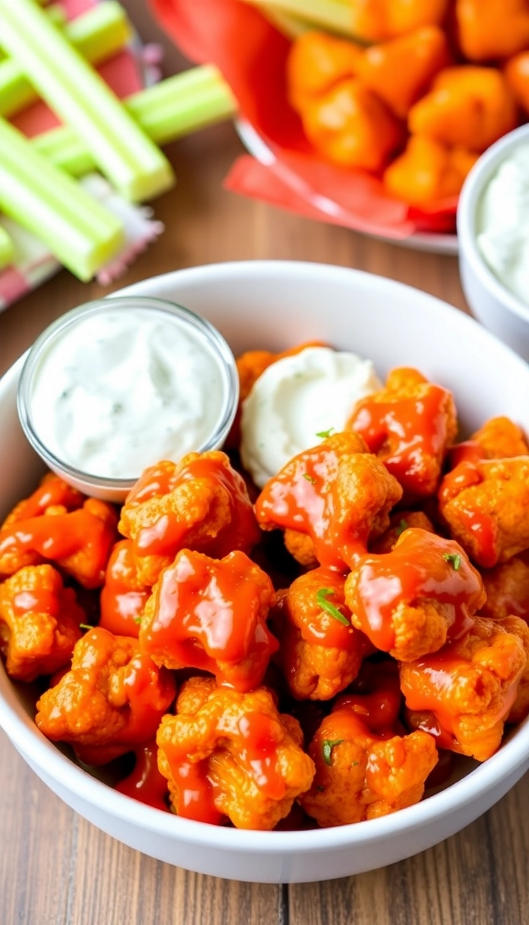 24 Spicy Snack Ideas That Will Make Your Munchies Go Wild! - 4. Buffalo Cauliflower Bites