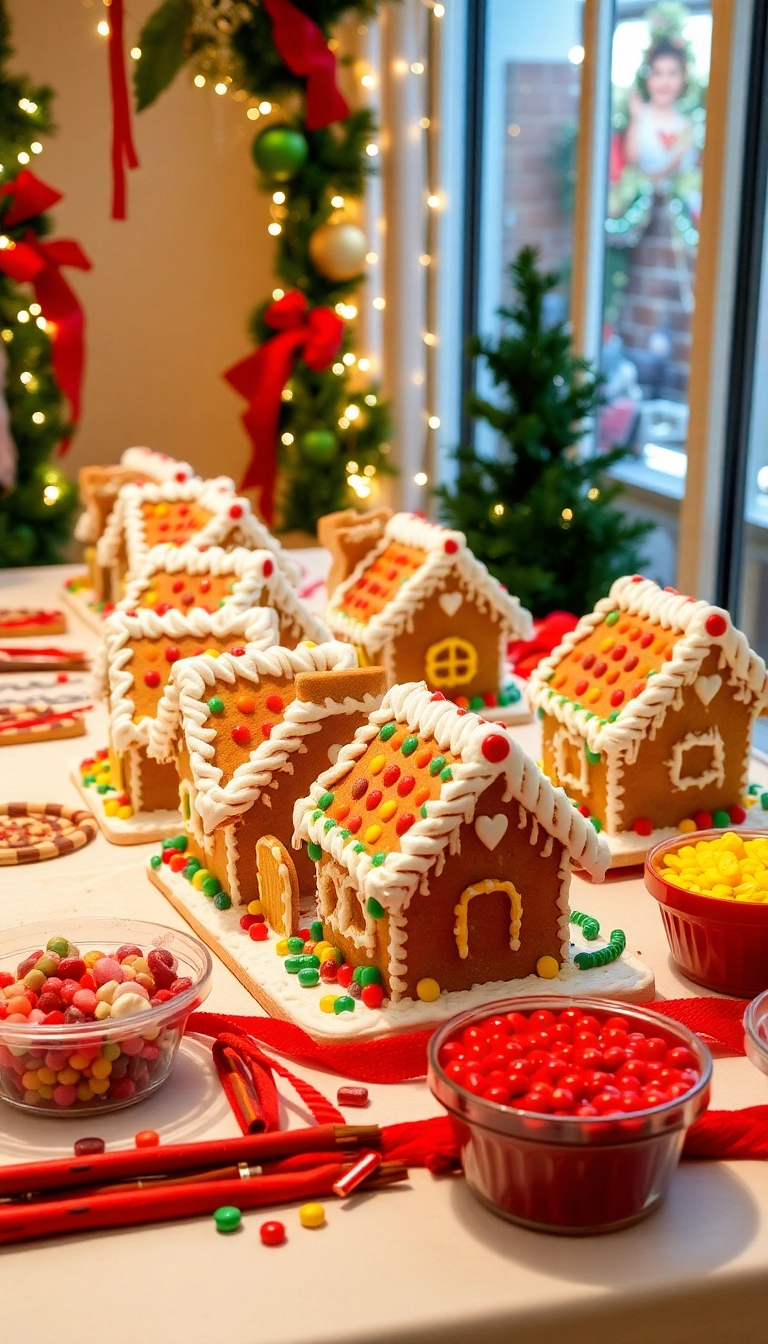 27 Christmas Dinner Party Ideas You Can’t Afford to Miss (Especially #13!) - 13. Gingerbread House Decorating Station