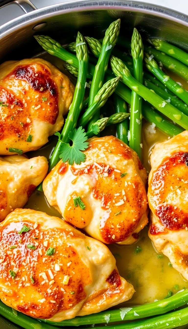 30 Cheap Dinner Recipes for Two That Will Blow Your Mind (You Won't Believe #17!) - 1. One-Pan Garlic Butter Chicken and Asparagus