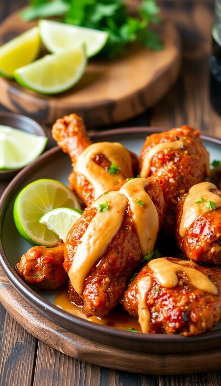 23 Healthy Slow Cooker Coconut Chicken Drumsticks Recipes You'll Love! - 10. Coconut Chipotle Drumsticks