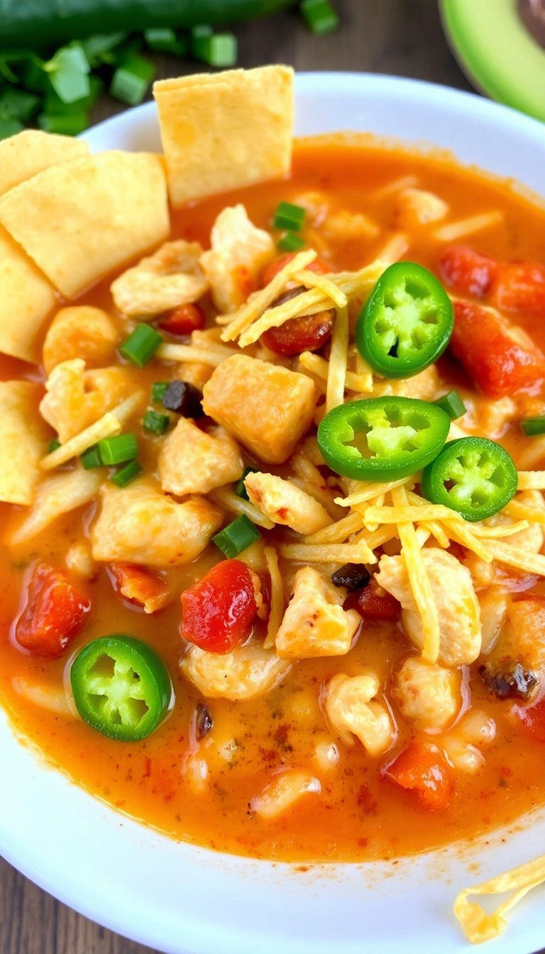 27 Heartwarming Chicken Tortilla Soup Recipes You Must Try This Winter! - Loaded Chicken Tortilla Soup