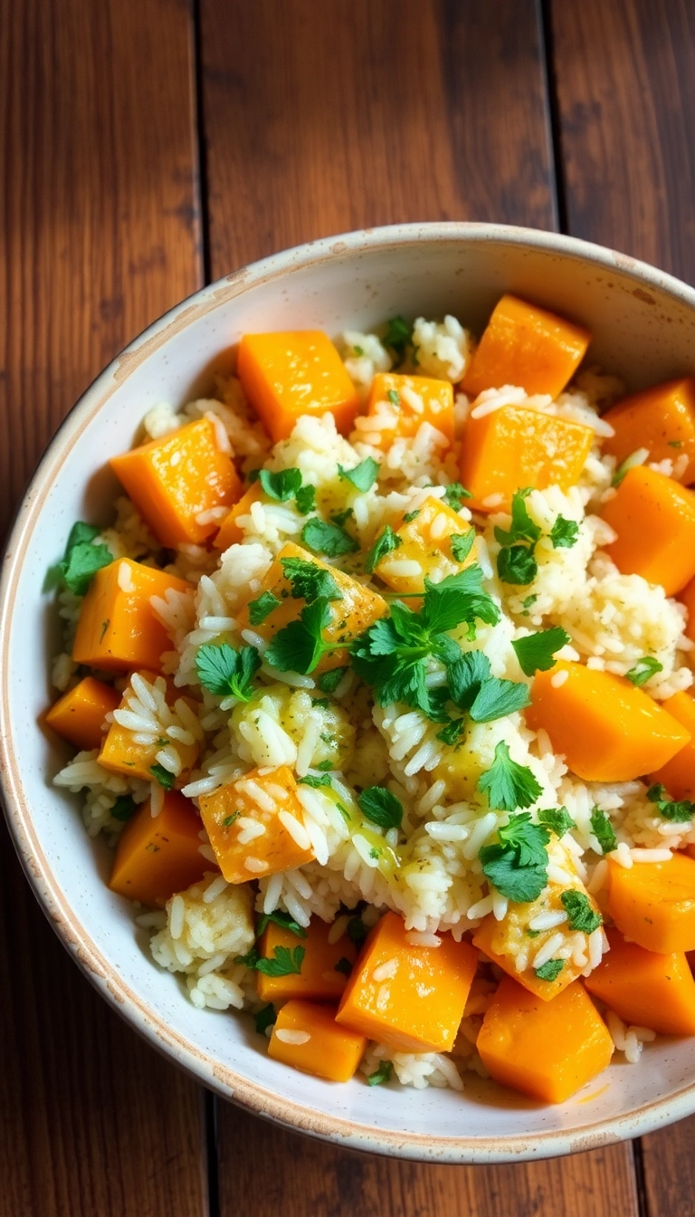 30 Cozy Butternut Squash Salad Ideas That Will Warm Your Heart! - Butternut Squash & Rice Salad