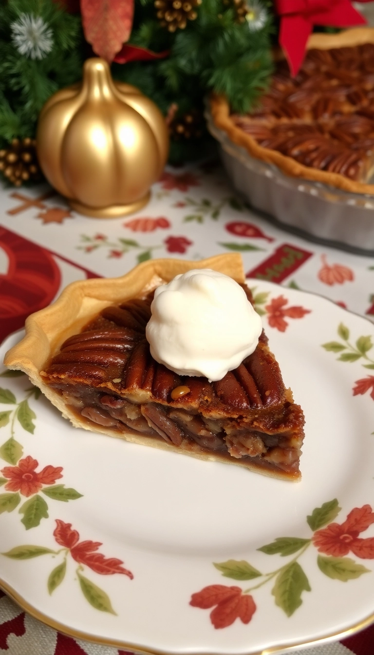 36 Christmas Dinner Menu Ideas That Will Steal the Show This Holiday Season! - 14. Pecan Pie