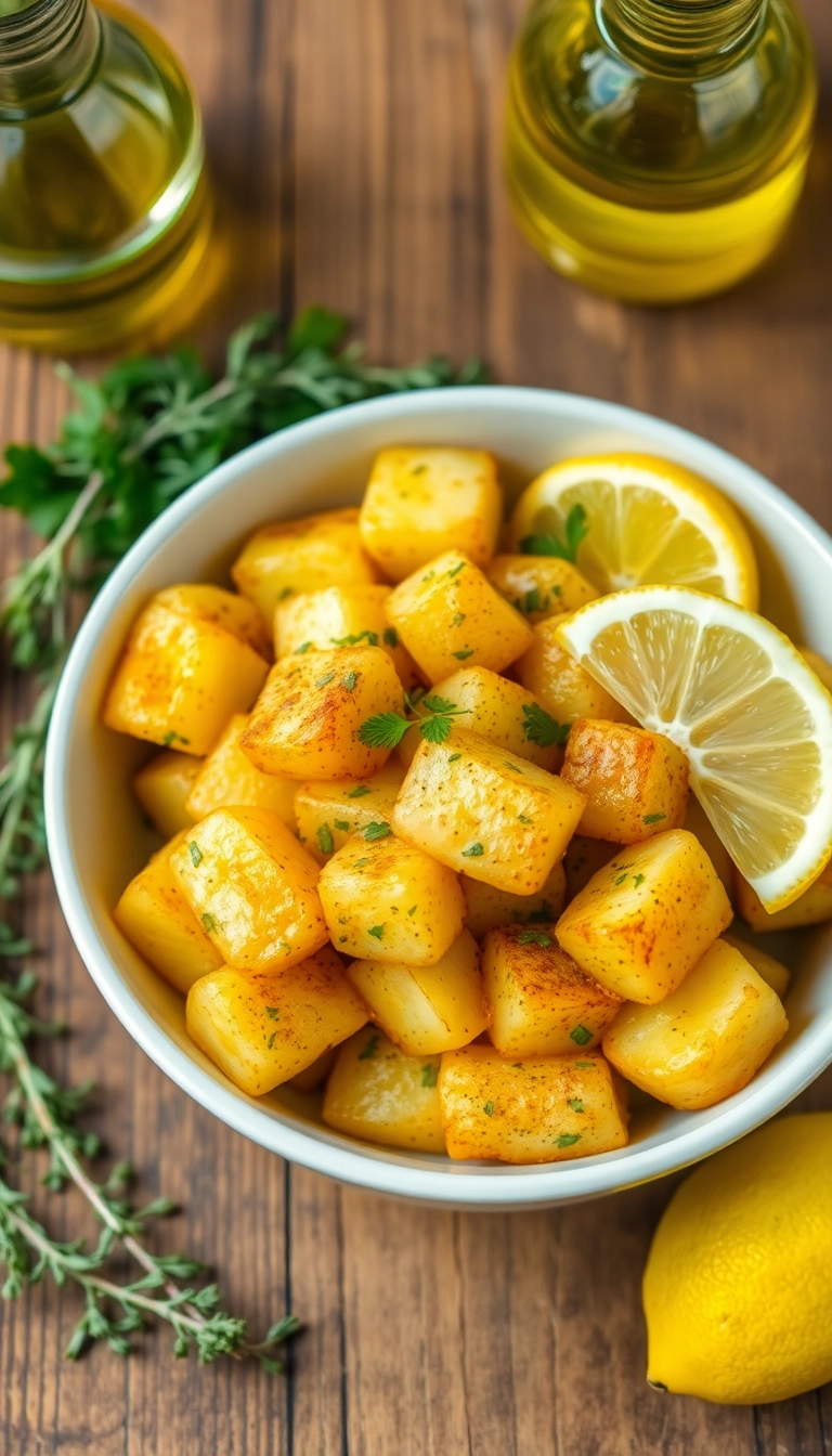 22 Best Vegetarian Greek Side Dishes You Need to Try (Your Taste Buds Will Thank You!) - 5. Greek Lemon Potatoes