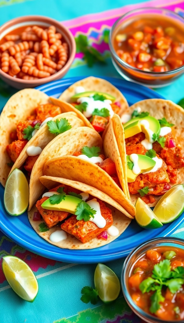 26 Quick and Easy Salmon Recipes for Dinner – Ready in 30 Minutes or Less! - 4. Spicy Salmon Tacos