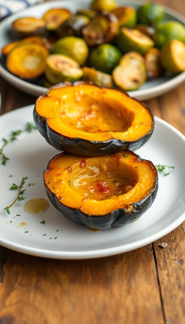 30 Deliciously Cozy Baked Acorn Squash Ideas to Celebrate Fall Flavors! - Maple-Glazed Acorn Squash