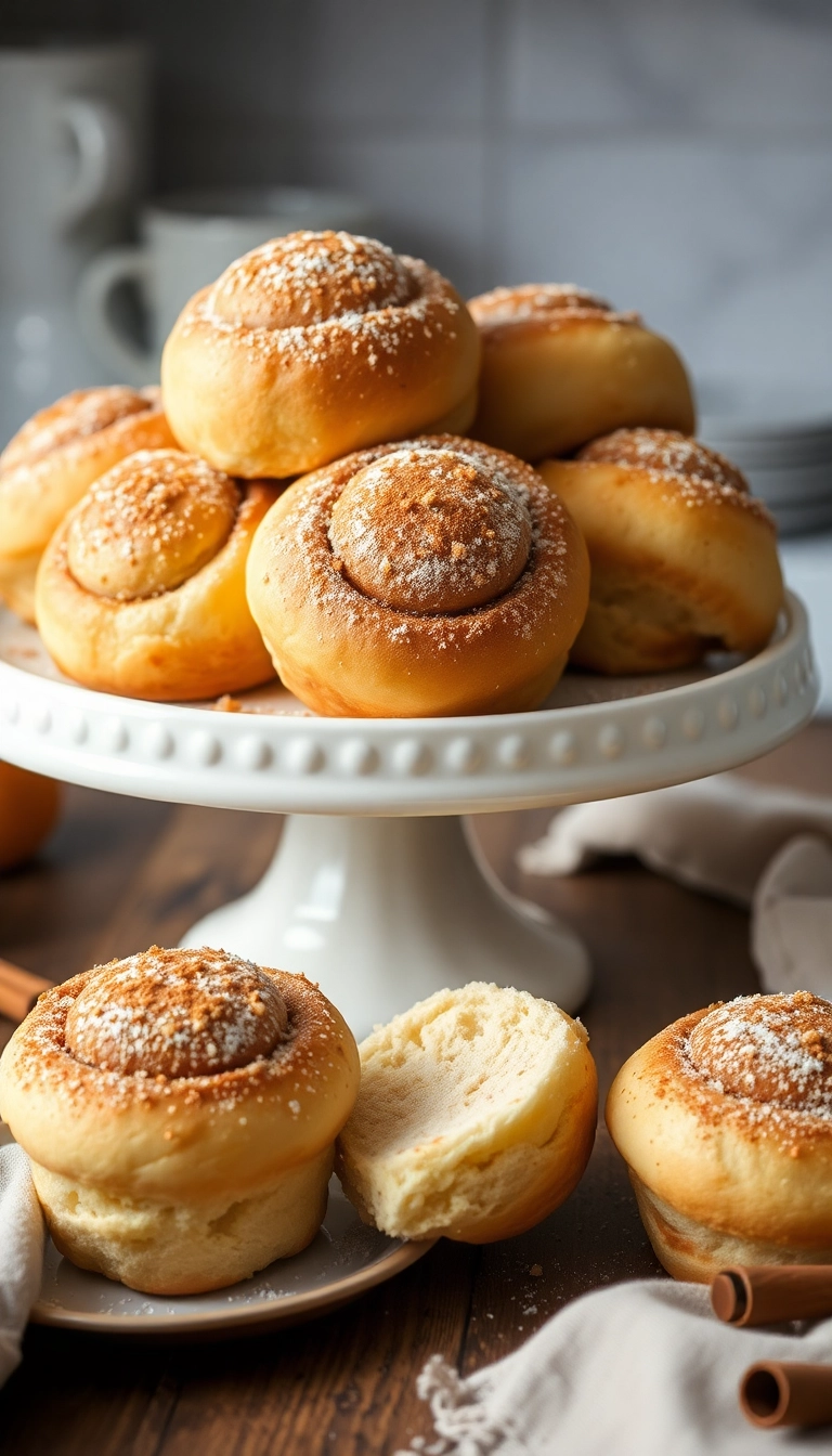 25 Mouthwatering Dinner Rolls Recipes You'll Want to Make Tonight (Wait Until You Try #12!) - 8. Cinnamon Sugar Dinner Rolls