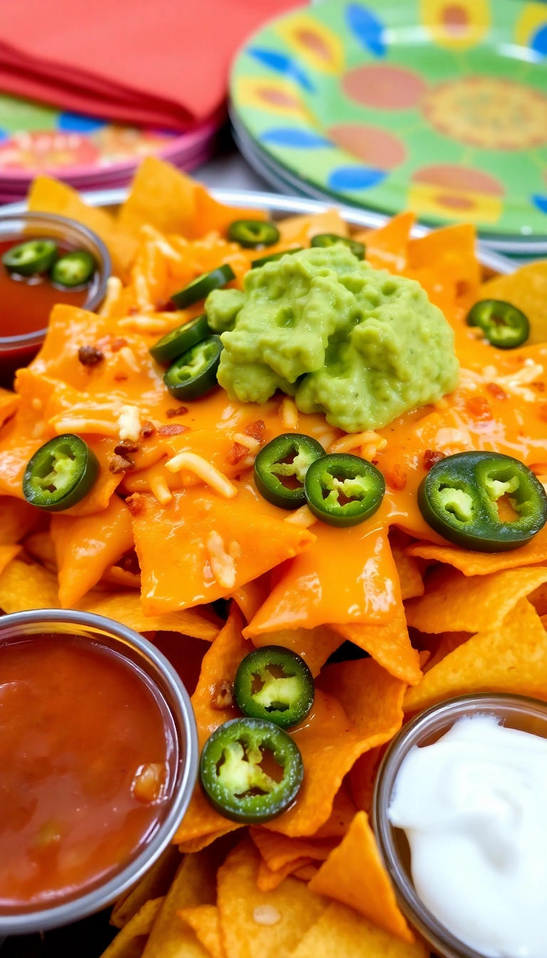 26 Junk Food Snacks Ideas That Will Steal the Show at Your Next Party! - 1. Loaded Nachos