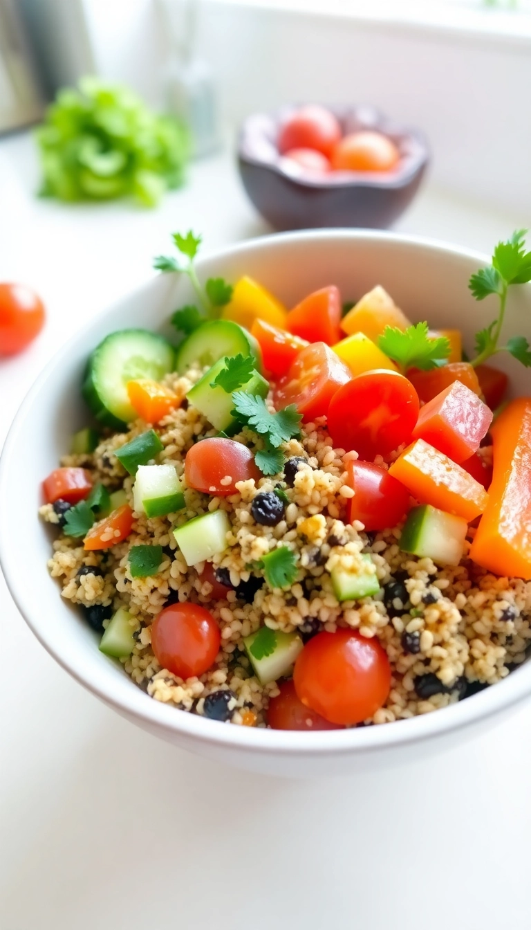 28 Easy Dinner Recipes That'll Make Your Family Say 'Yum!' (You Won't Believe #15!) - 10. Veggie-Packed Quinoa Bowl