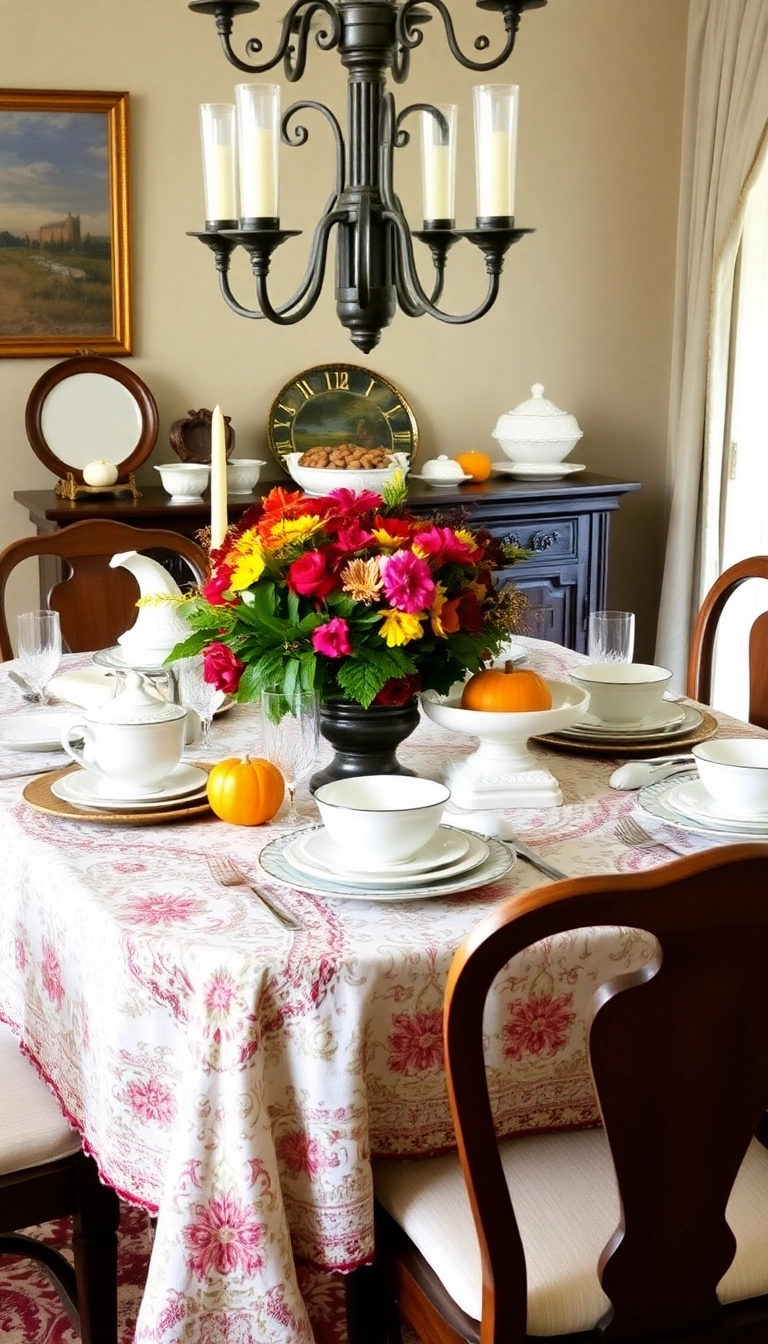 26 Stunning Thanksgiving Dinner Table Setting Ideas That Will Elevate Your Holiday Experience! - 20. Family Heirlooms