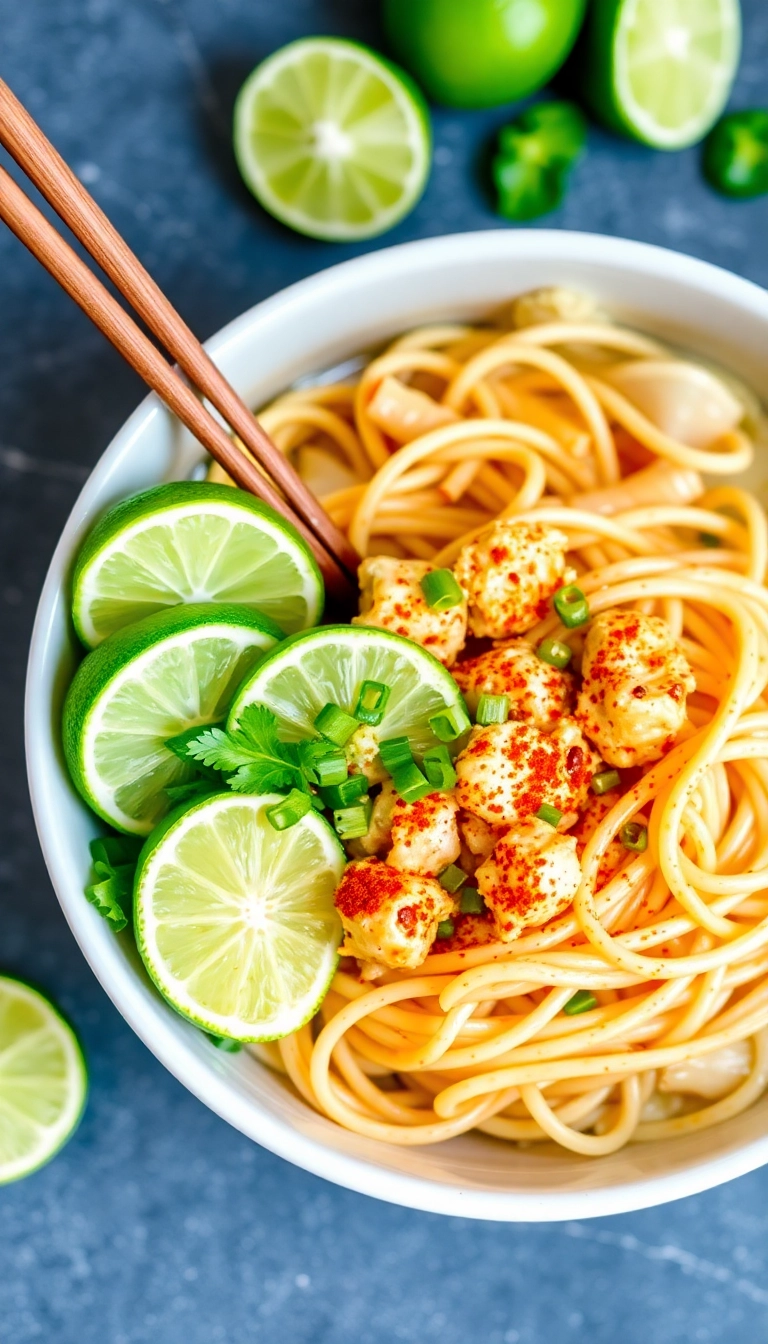 31 Comforting Chicken Yaki Udon Ideas That Will Warm Your Soul! - Chili Lime Chicken Yaki Udon