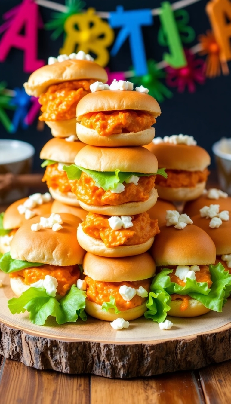 22 Mouthwatering Grilled Buffalo Chicken Breast Recipes That Will Blow Your Mind! - Buffalo Chicken Sliders