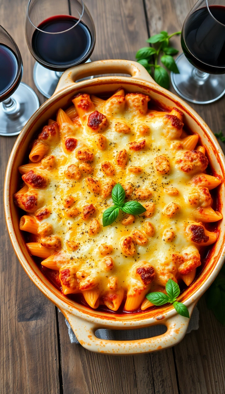 28 Delicious Creamy Pasta Dishes to Make Your Evenings Extra Cozy! - 4. Four-Cheese Pasta Bake