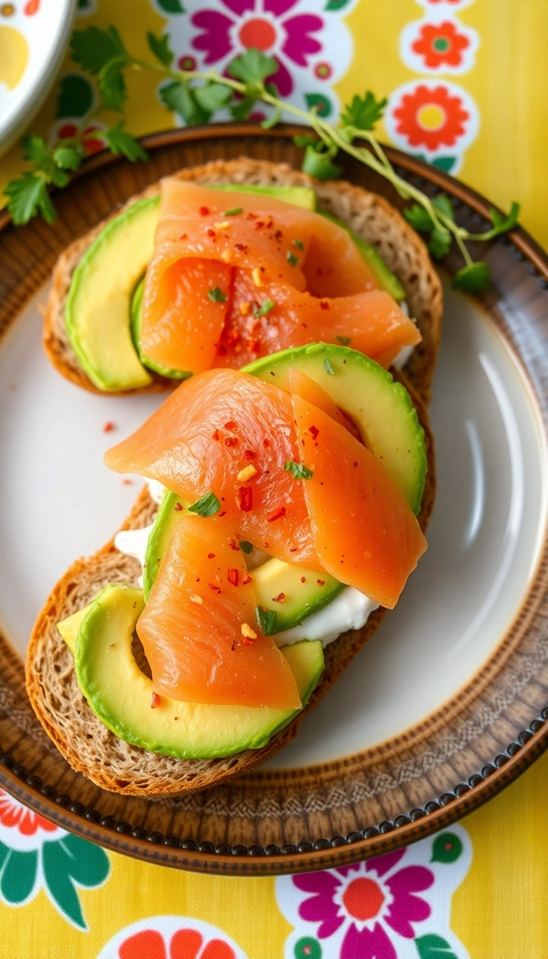 26 Quick and Easy Salmon Recipes for Dinner – Ready in 30 Minutes or Less! - 18. Salmon and Avocado Toast