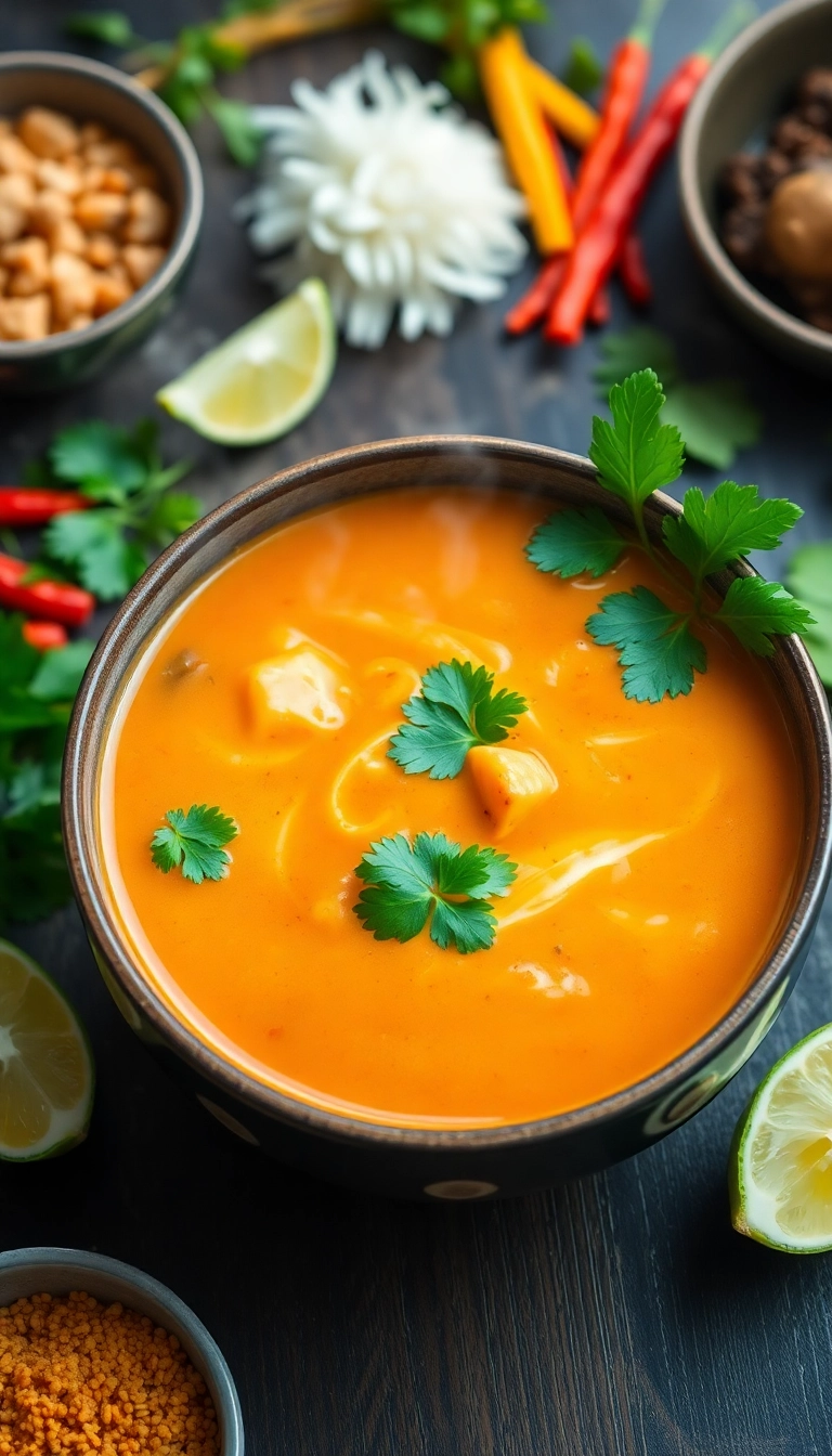 38 Soup Dinner Ideas That Will Warm Your Soul (You Won't Believe #17!) - 6. Thai Coconut Curry Soup