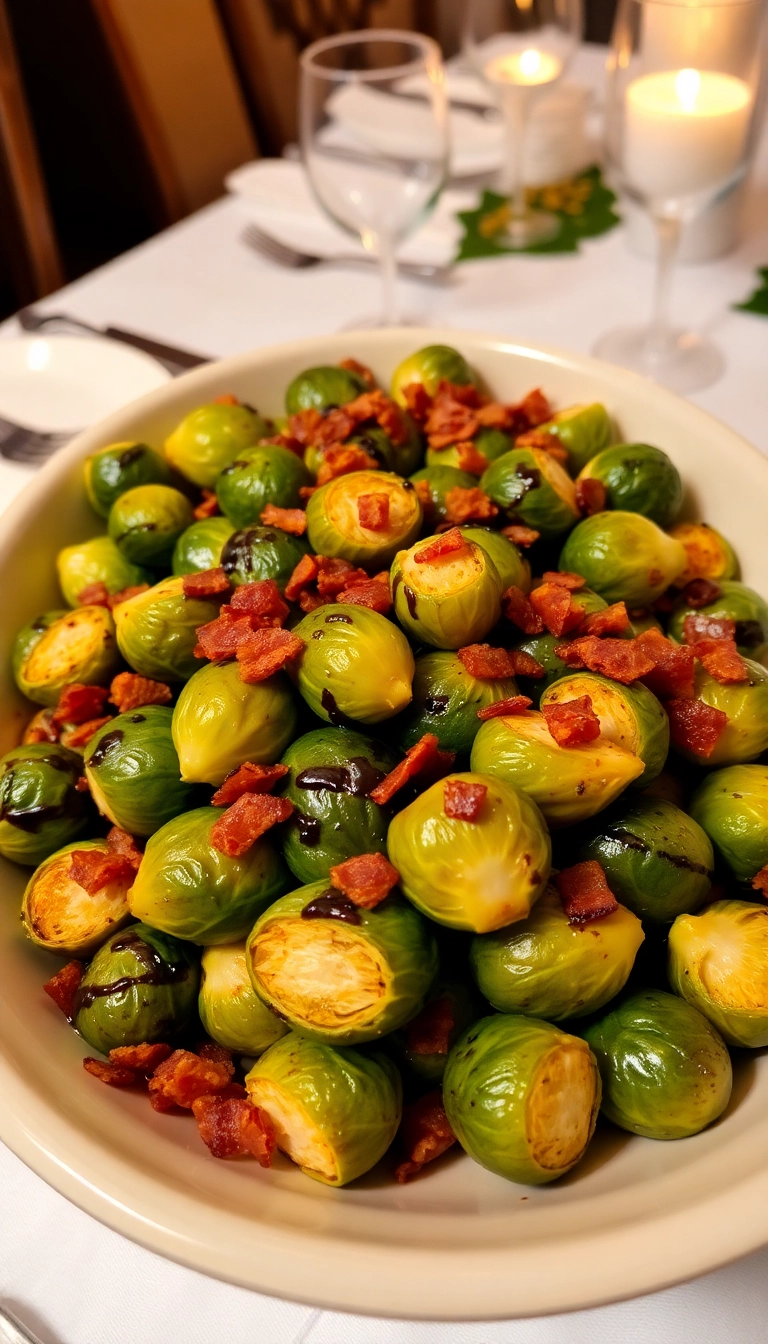 35 Gourmet Dinner Recipes That Will Impress Your Guests (You Won't Believe #17!) - 19. Balsamic Glazed Brussels Sprouts