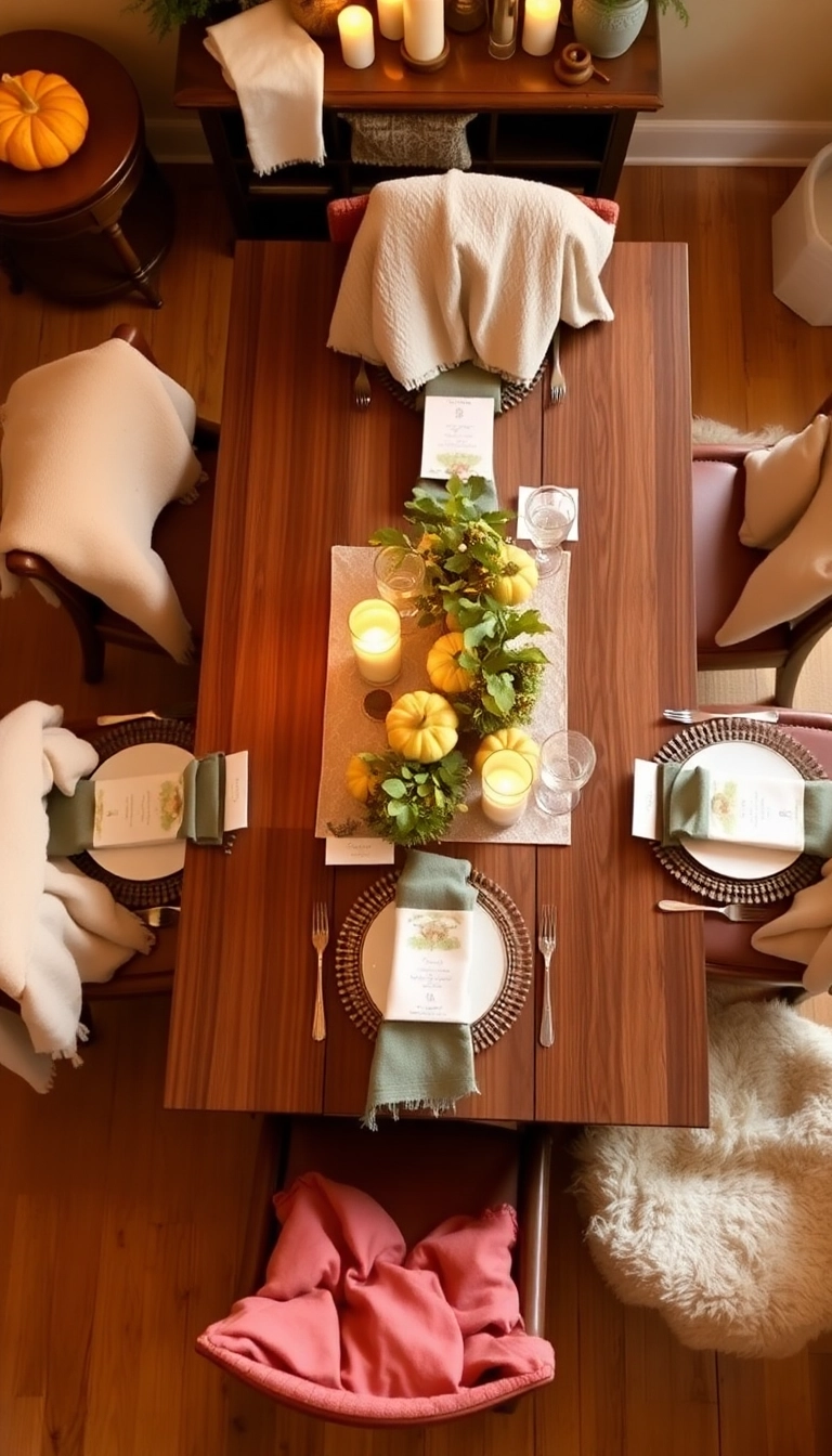 35 Friendsgiving Dinner Party Ideas That Will Wow Your Guests (You'll Want to Steal #12!) - 1. A Cozy Table Setting