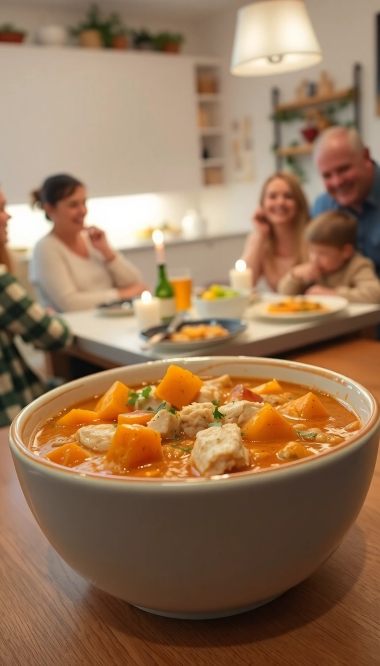 23 Family-Friendly White Chicken Chili Stove Top Meals Everyone Will Love! - White Chicken Chili with Sweet Potatoes