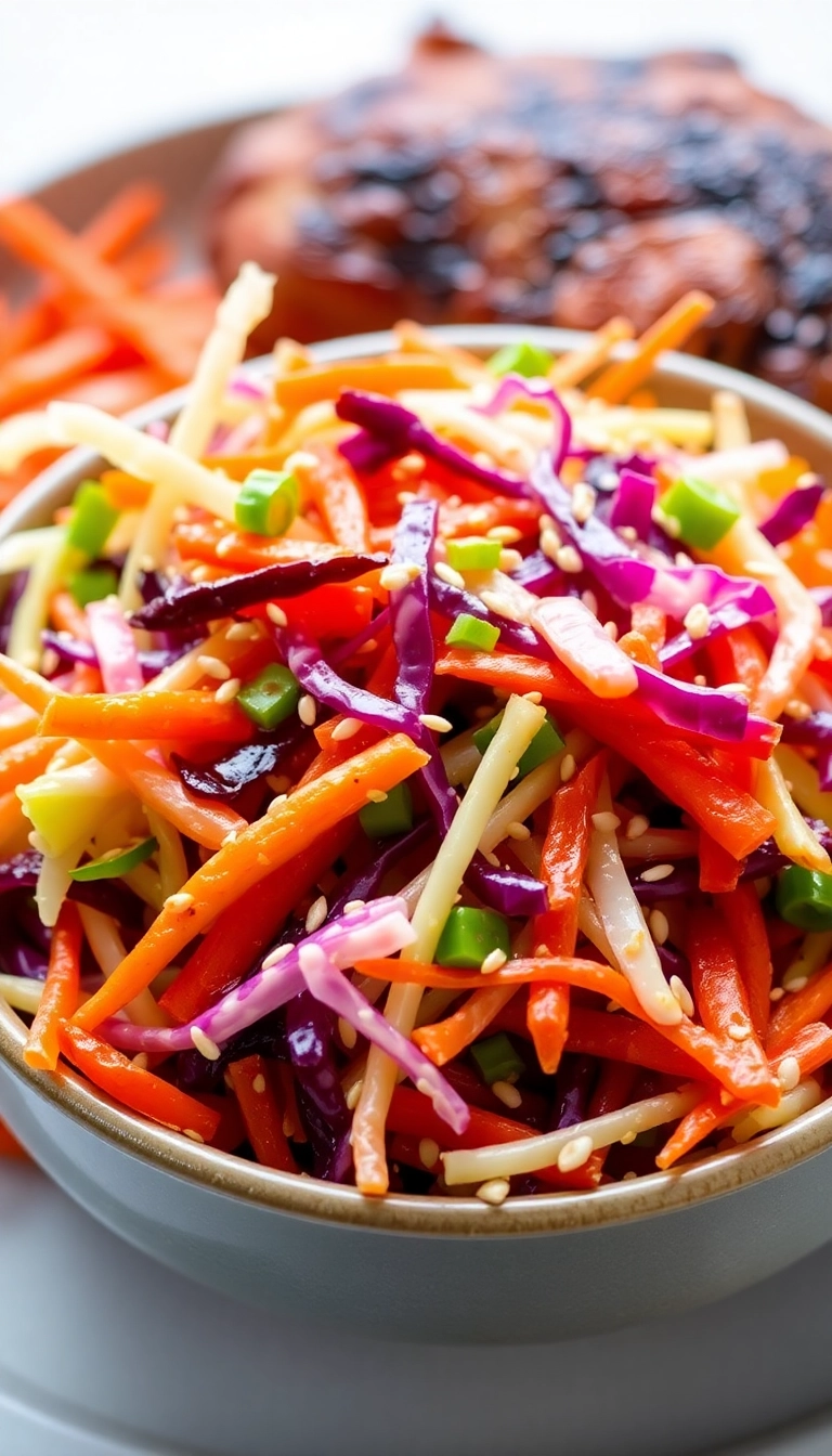 24 Genius Side Dishes for Smoked Chicken (You Need #15!) - 16. Sweet and Spicy Slaw