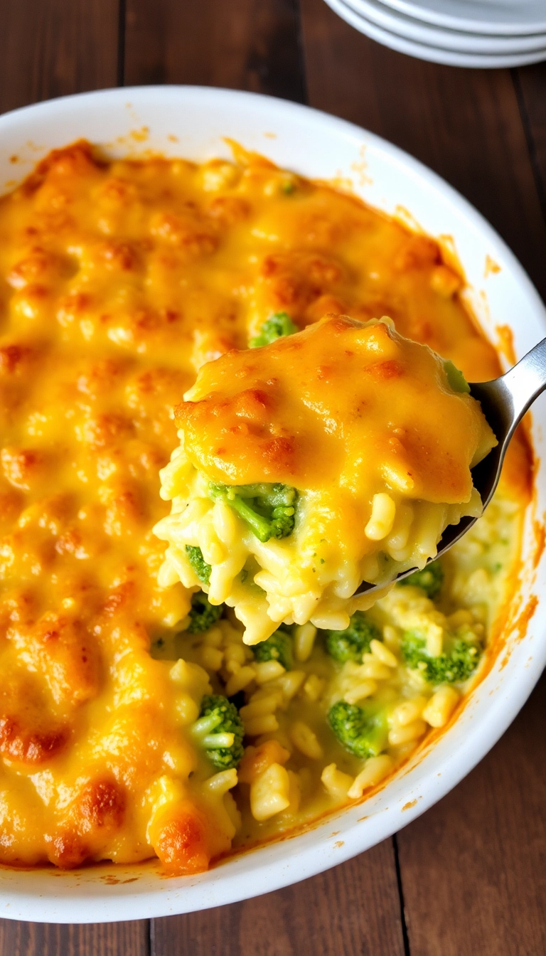 23 Dinner Recipes That Even Picky Eaters Will Love (You Won't Believe #12!) - 12. Cheesy Broccoli and Rice Casserole