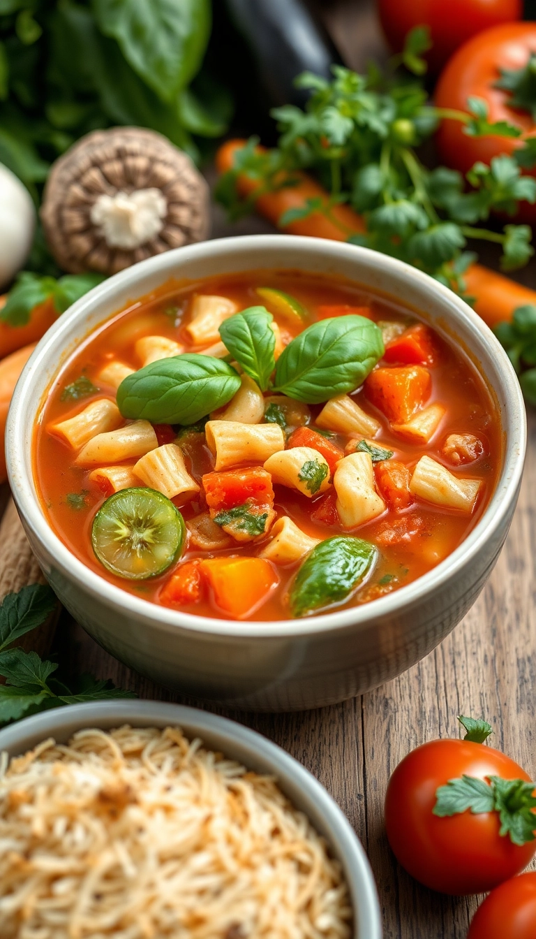 34 Easy Crockpot Soup Ideas That Will Warm Your Soul (You Won't Believe #12!) - 11. Minestrone Soup