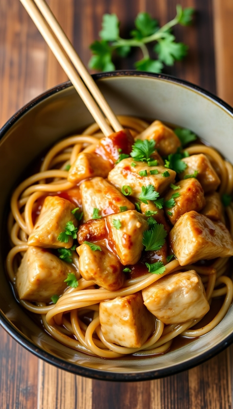 31 Comforting Chicken Yaki Udon Ideas That Will Warm Your Soul! - Maple Soy Chicken Udon