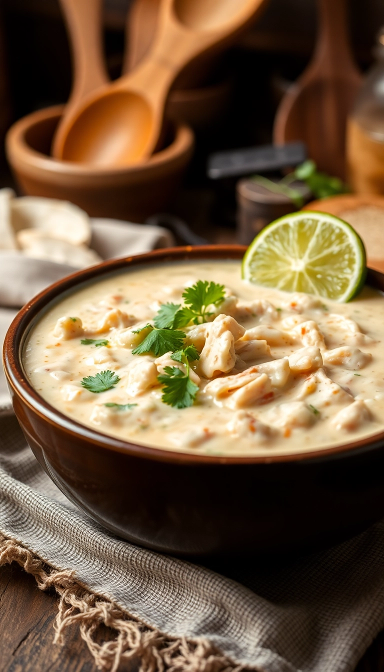 32 Mind-Blowing White Chicken Chili Ideas That Will Spice Up Your Dinner Table! - Classic Creamy White Chicken Chili