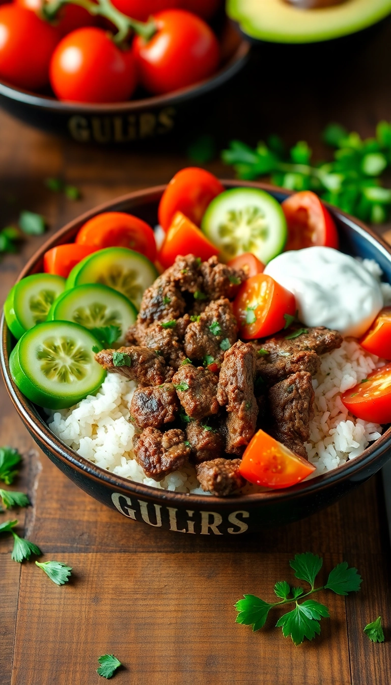 32 Easy Beef Meal Prep Ideas That Will Simplify Your Week! - 21. Beef Gyro Bowls