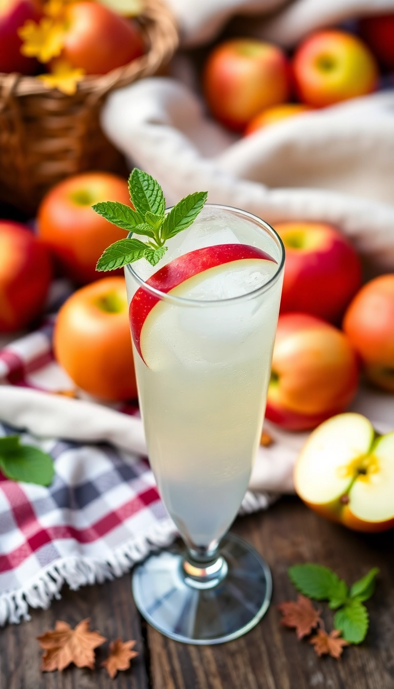 34 Apple Cider Cocktail Ideas That'll Make You Fall in Love with Autumn! - 10. Apple Cider Fizz