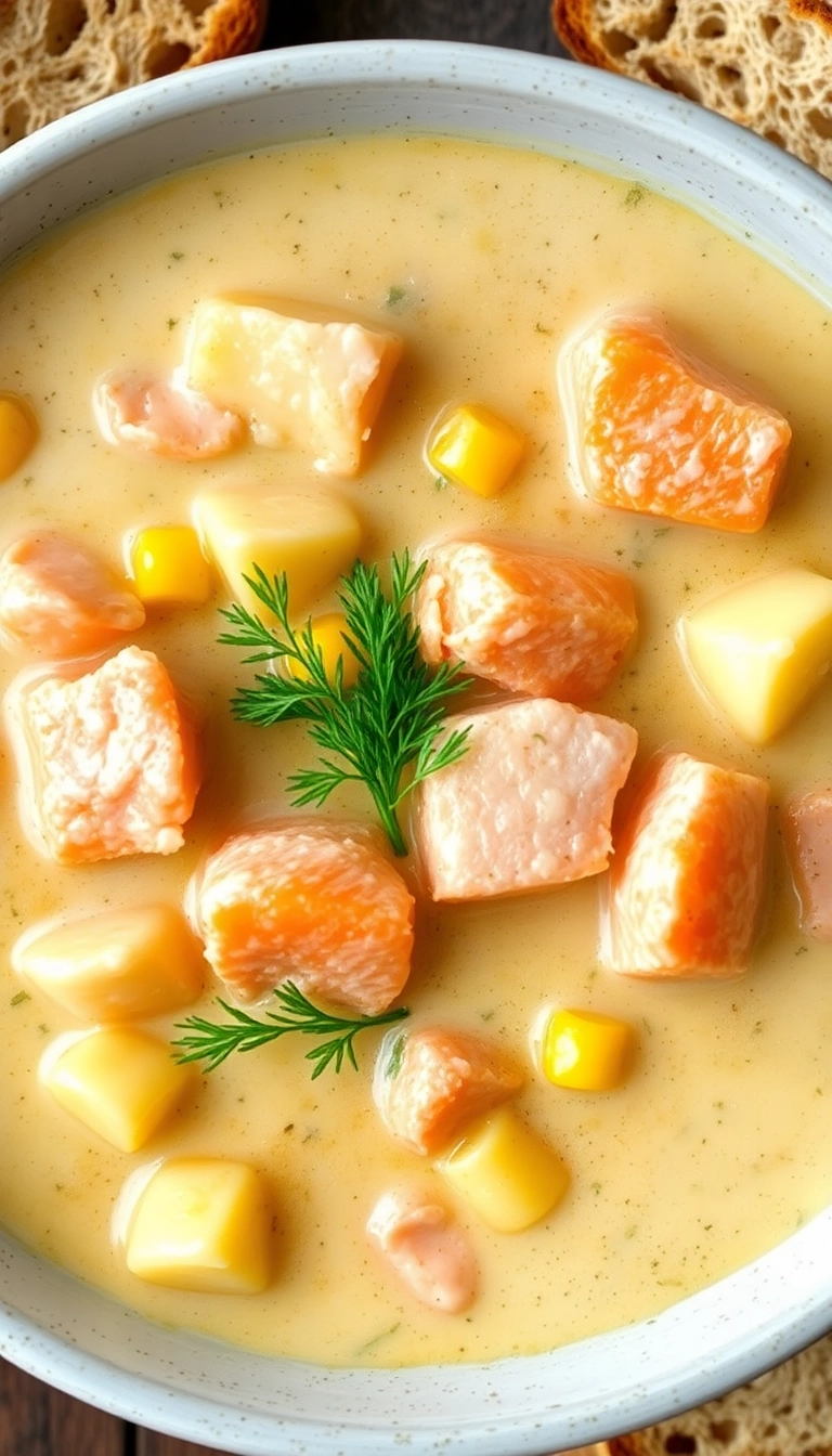 26 Healthy Salmon Dishes That Are Quick, Easy, and Delicious! - 14. Salmon Chowder